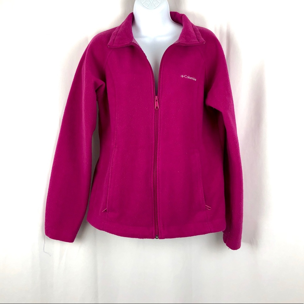 Columbia fleece jacket pockets M